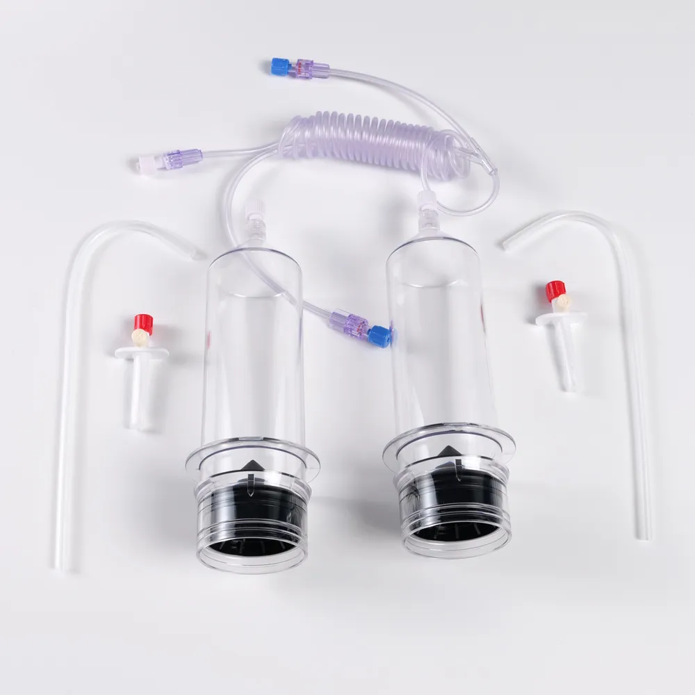 Одноразовый шприц для автоматического инъектора высокого давления, двухкамерный (для МРТ) (5)